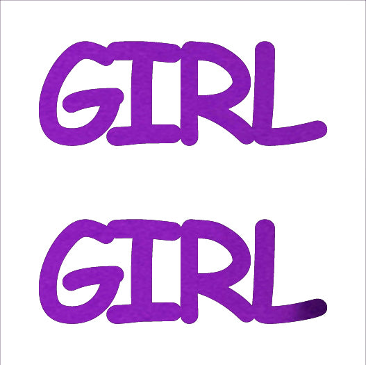 Custom-Buzz Word - GIRL Purple