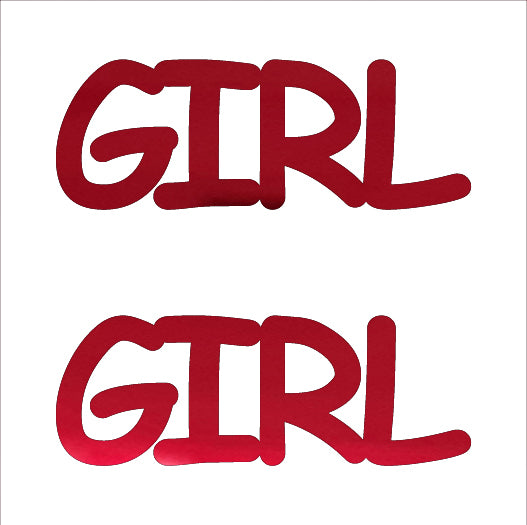 Custom-Buzz Word - GIRL Red