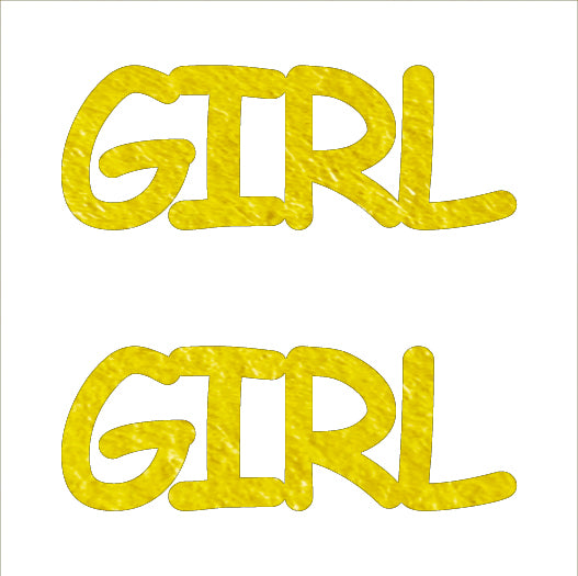 Custom-Buzz Word - GIRL Yellow Paper