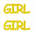 Custom-Buzz Word - GIRL Yellow Paper