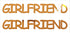 Custom-Buzz Word - GIRLFRIEND Orange