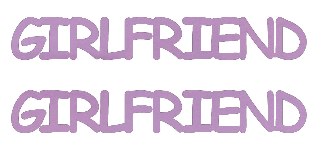 Custom-Buzz Word - GIRLFRIEND Pink