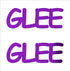 Custom-Buzz Word - GLEE Purple