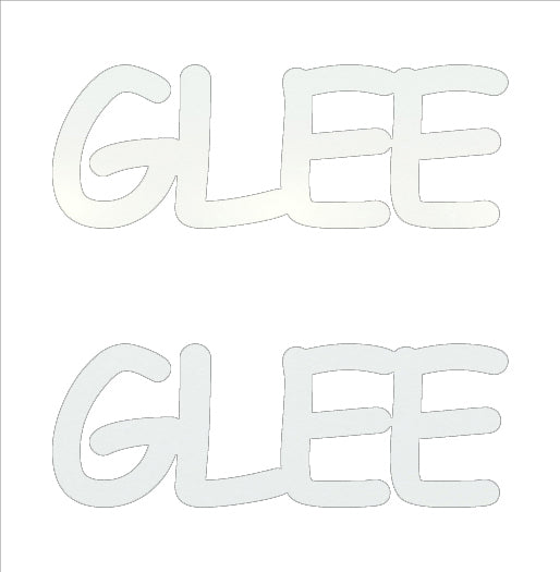 Custom-Buzz Word - GLEE White