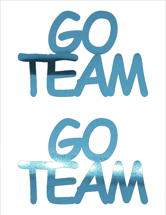 Custom-Buzz Word - GO TEAM Blue Sky