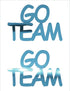 Custom-Buzz Word - GO TEAM Blue Sky