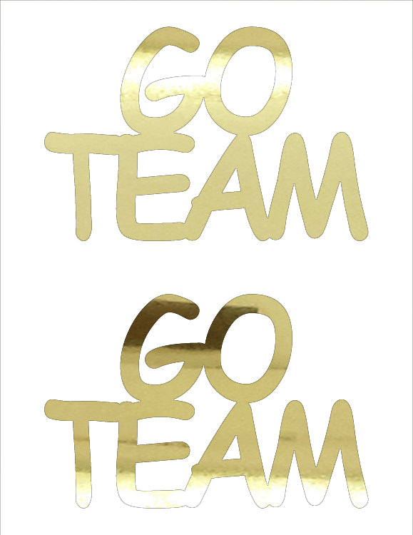 Custom-Buzz Word - GO TEAM Gold