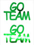 Custom-Buzz Word - GO TEAM Green