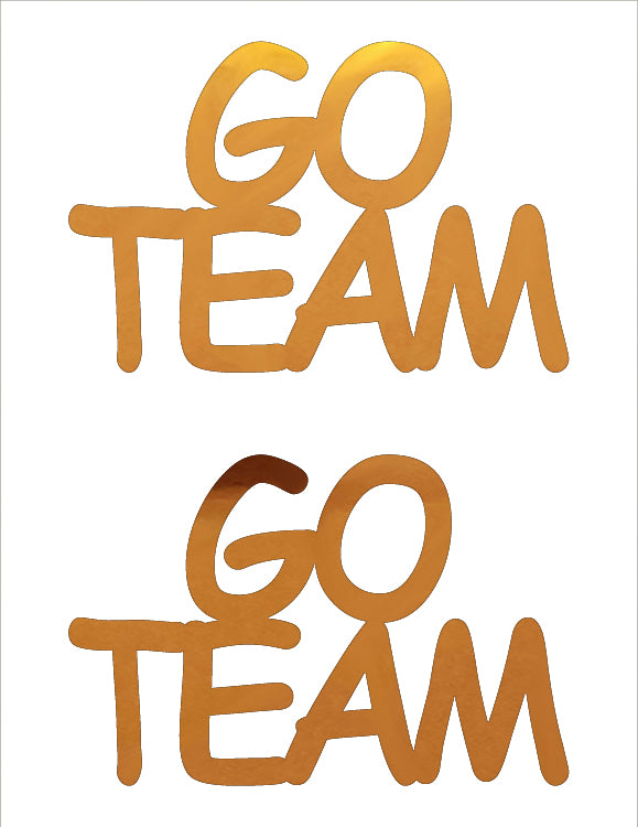 Custom-Buzz Word - GO TEAM Orange