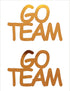 Custom-Buzz Word - GO TEAM Orange