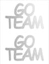 Custom-Buzz Word - GO TEAM Silver