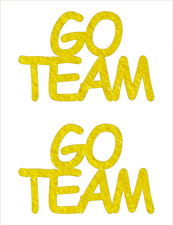 Custom-Buzz Word - GO TEAM Yellow Paper