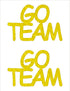 Custom-Buzz Word - GO TEAM Yellow Paper