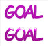 Custom-Buzz Word - GOAL Fuchsia