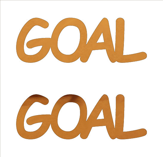 Custom-Buzz Word - GOAL Orange