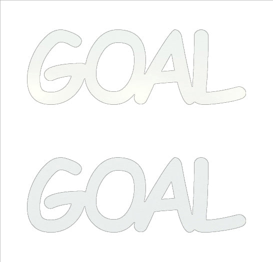 Custom-Buzz Word - GOAL White