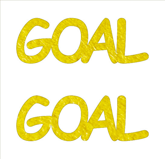 Custom-Buzz Word - GOAL Yellow Paper