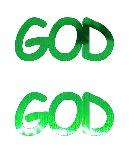 Custom-Buzz Word - GOD Green