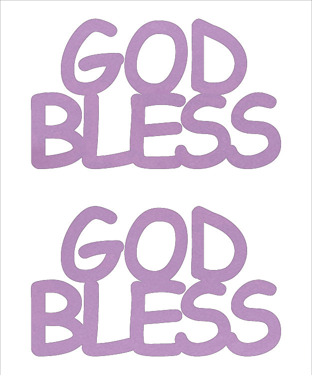 Custom-Buzz Word - GOD BLESS Pink