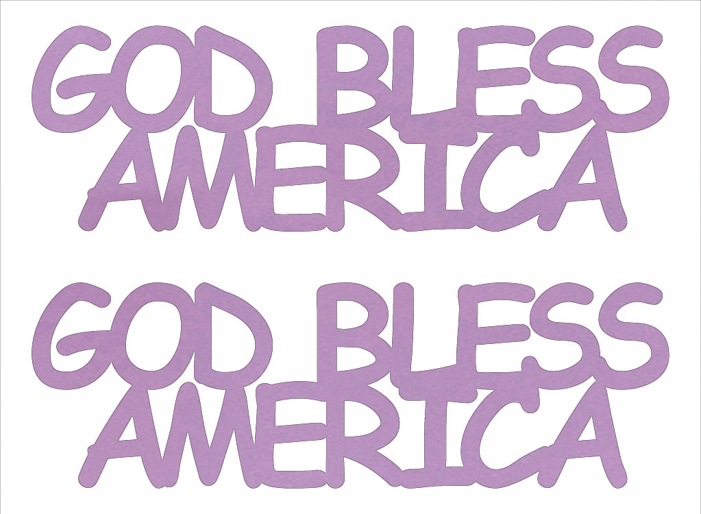 Custom-Buzz Word - GOD BLESS AMERICA Pink