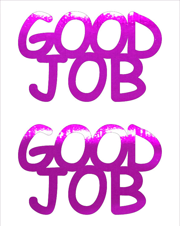 Custom-Buzz Word - GOOD JOB Fuchsia