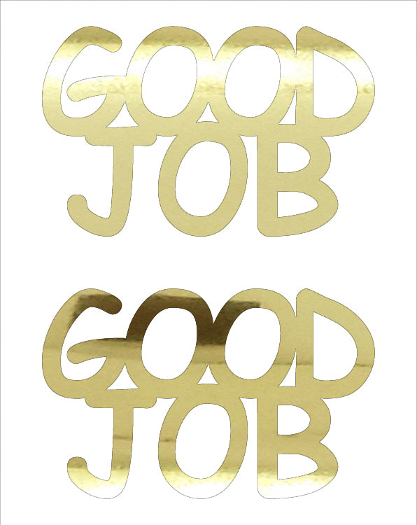 Custom-Buzz Word - GOOD JOB Gold