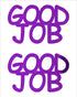 Custom-Buzz Word - GOOD JOB Purple