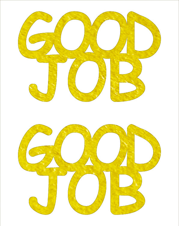 Custom-Buzz Word - GOOD JOB Yellow Paper