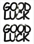 Custom-Buzz Word - GOOD LUCK Black