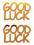 Custom-Buzz Word - GOOD LUCK Orange