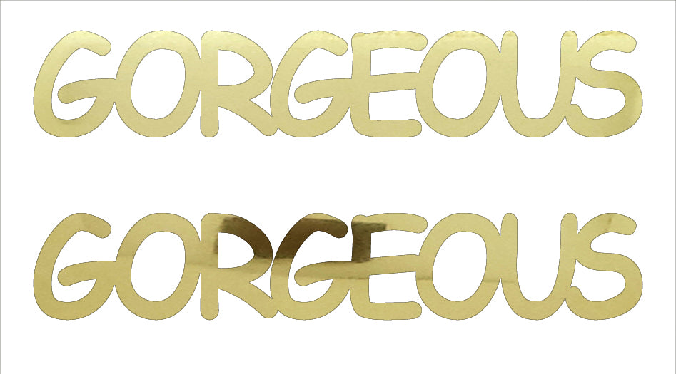 Custom-Buzz Word - GORGEOUS Gold