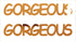 Custom-Buzz Word - GORGEOUS Orange