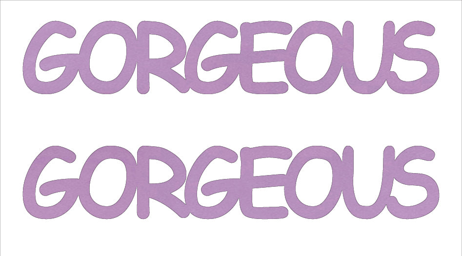 Custom-Buzz Word - GORGEOUS Pink