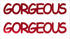 Custom-Buzz Word - GORGEOUS Red