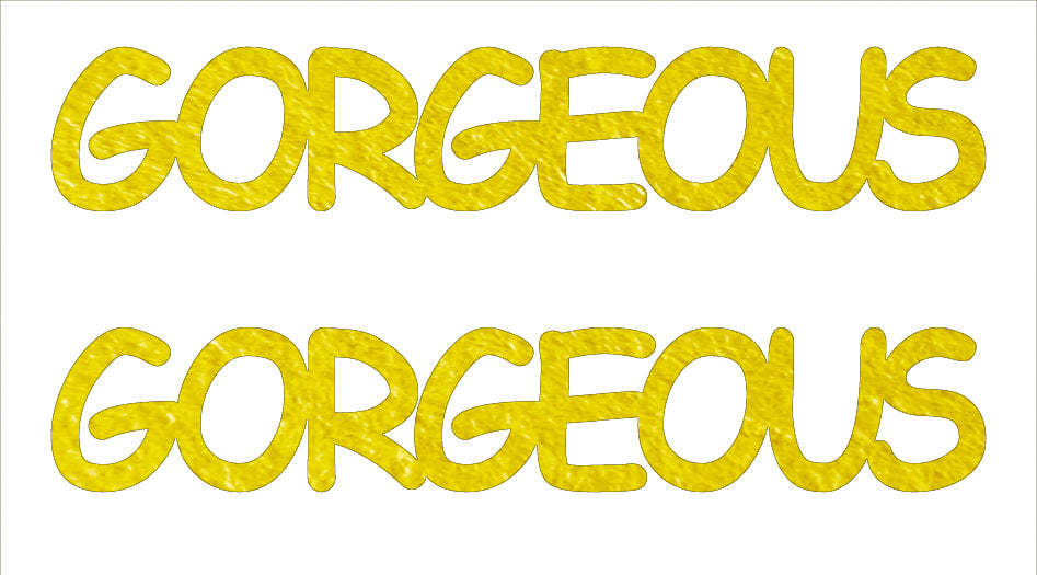 Custom-Buzz Word - GORGEOUS Yellow Paper