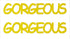 Custom-Buzz Word - GORGEOUS Yellow Paper