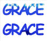 Custom-Buzz Word - GRACE Blue Royal