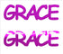 Custom-Buzz Word - GRACE Fuchsia