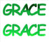 Custom-Buzz Word - GRACE Green