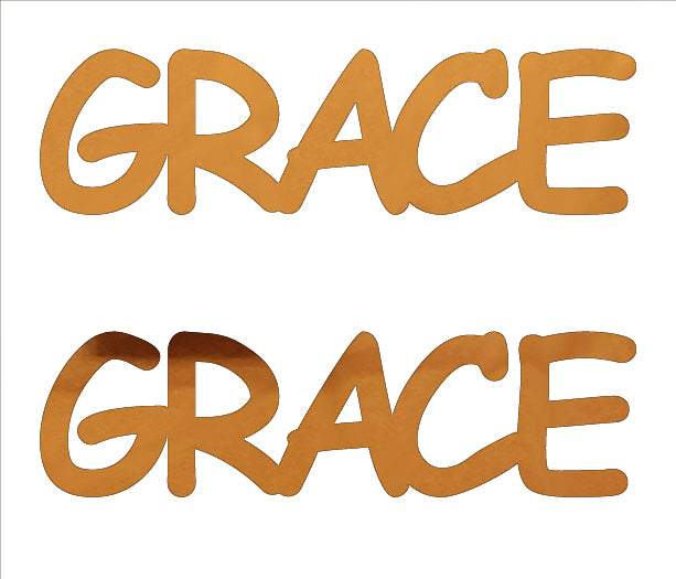 Custom-Buzz Word - GRACE Orange