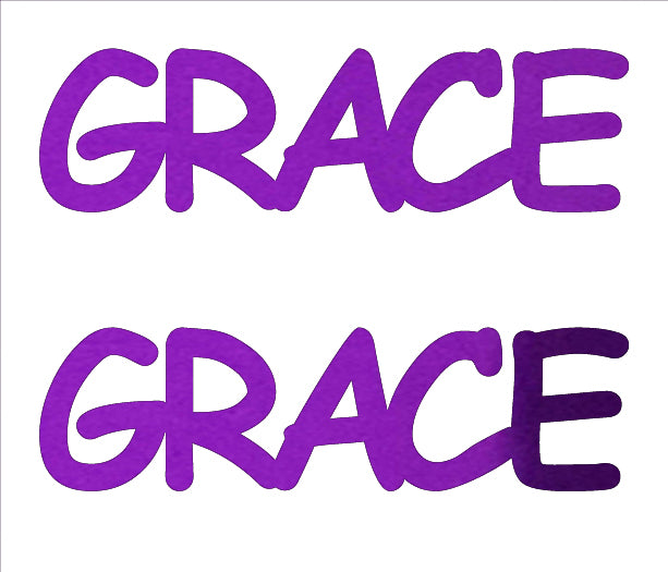 Custom-Buzz Word - GRACE Purple