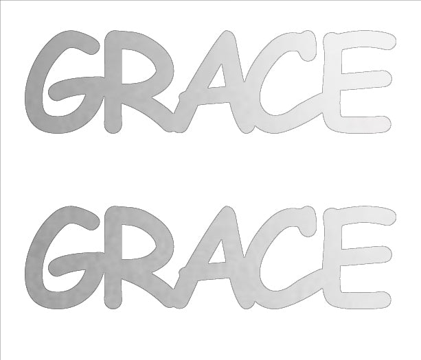 Custom-Buzz Word - GRACE Silver