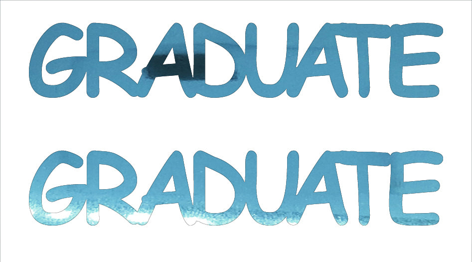 Custom-Buzz Word - GRADUATE Blue Sky