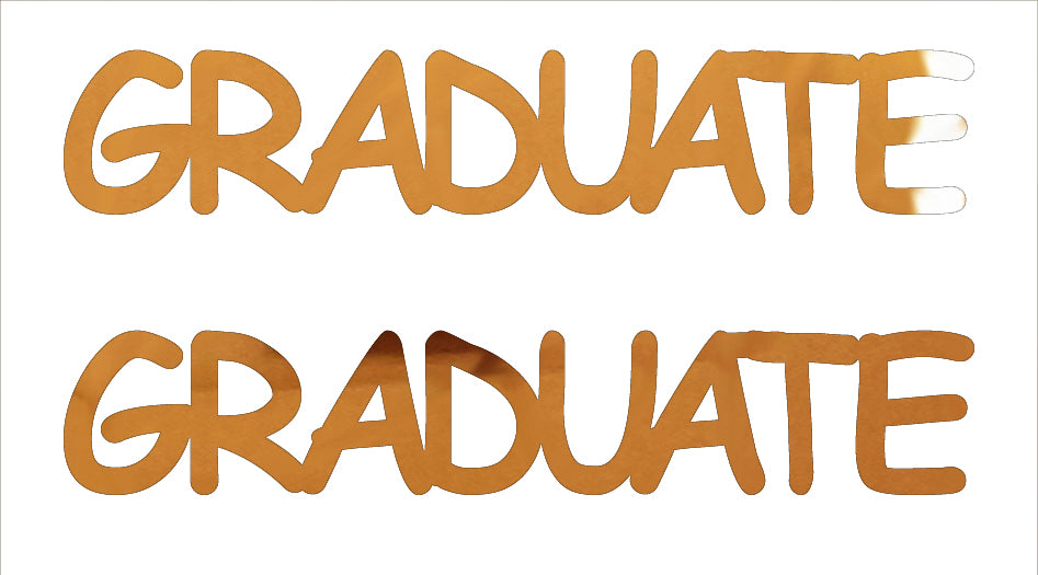 Custom-Buzz Word - GRADUATE Orange