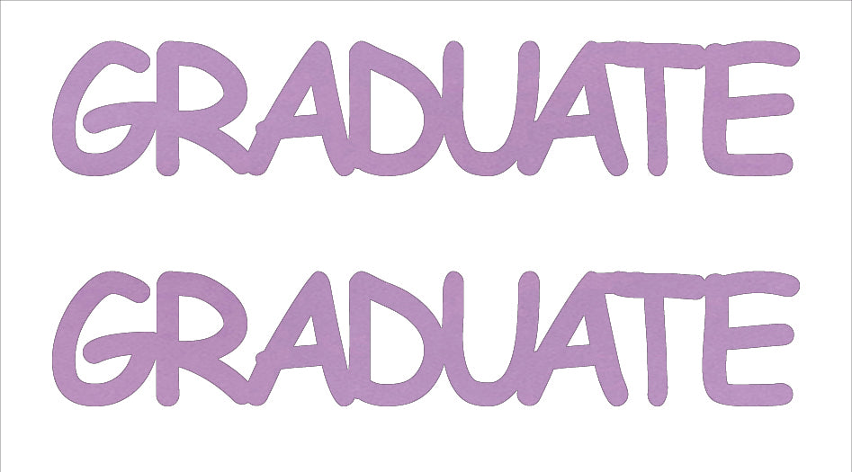 Custom-Buzz Word - GRADUATE Pink