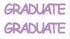 Custom-Buzz Word - GRADUATE Pink