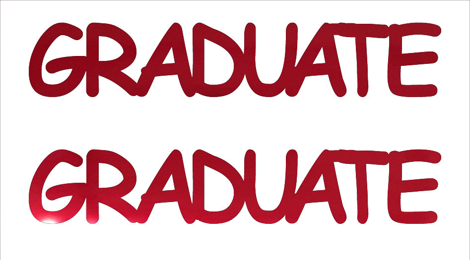 Custom-Buzz Word - GRADUATE Red