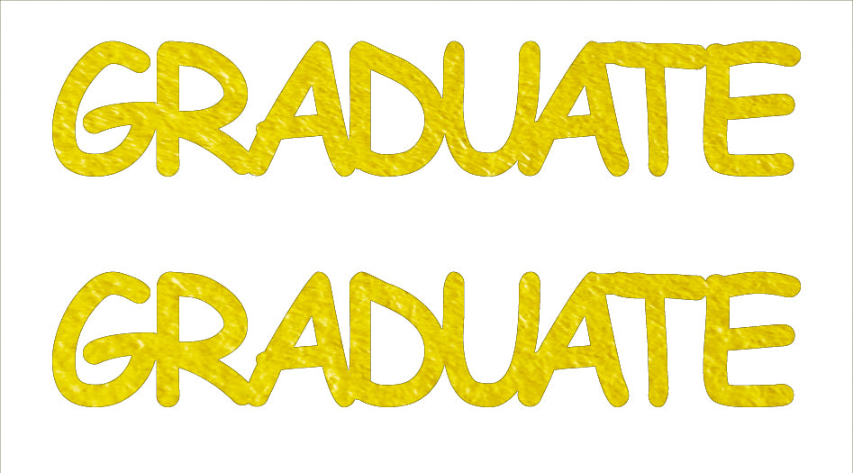 Custom-Buzz Word - GRADUATE Yellow Paper