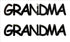 Custom-Buzz Word - GRANDMA Black