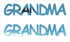 Custom-Buzz Word - GRANDMA Blue Sky